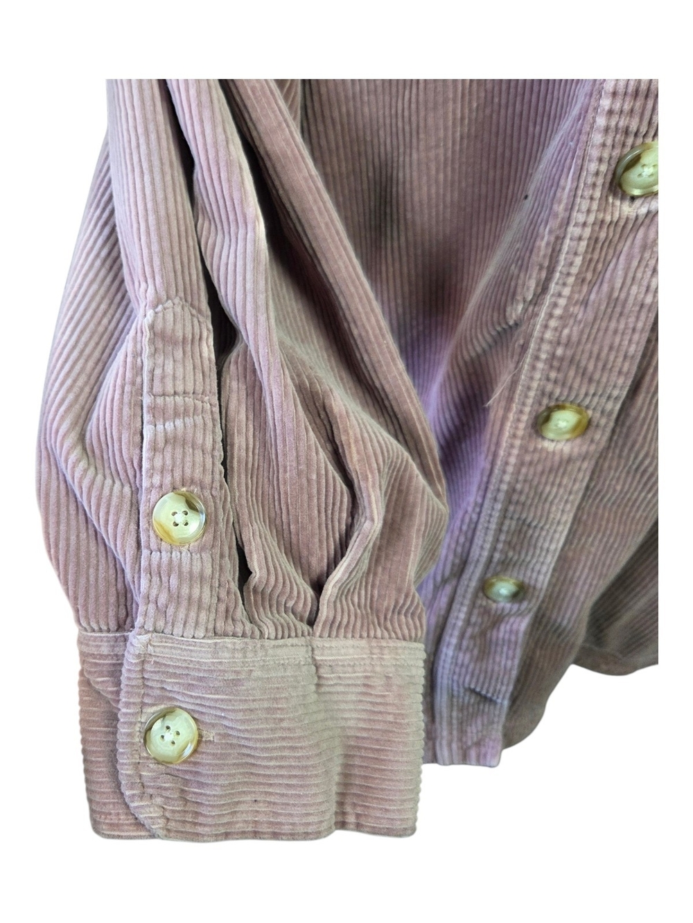 Madewell Mauve Corduroy Button-Front Shacket Size 2X - Picture 4 of 7